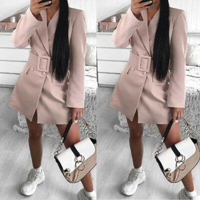 

Fashion Women Long Sleeve Cardigan Casual Lapel Blazer Suit Jacket Coat Outwear
