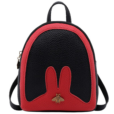

Lovely Women Rabbit Ear Backpacks Quality Leather Girls Back Bags Fashion Teenage Girls Cute School Bags Travel Bags