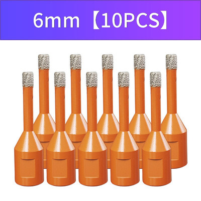 

JIANGCHENG Vacuum Brazed Diamond Core Drills M10 Dry Drill with Wax Filling Diamond Hole Saw Set for Ceramic Tiles&Stones