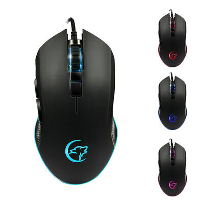 

USB Wired Gaming Mouse 3200DPI 6 Buttons LED Backlight Optical Mice for PC