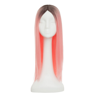 

Ombre Color Cosplay Wigs Wine Red Long Straight Wig Hair 100 Kanekalon Synthetic Heat Resistant Straight Wig for Women