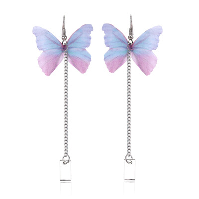 

2019 New Long Butterfly Earrings for Women Delicate Pearl Cute Earrings Elegant Korean Fashion Jewelry