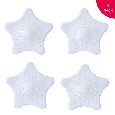 

〖Follure〗New Cute Home Living Floor Hair Stopper Bath Catcher Sink Strainer white