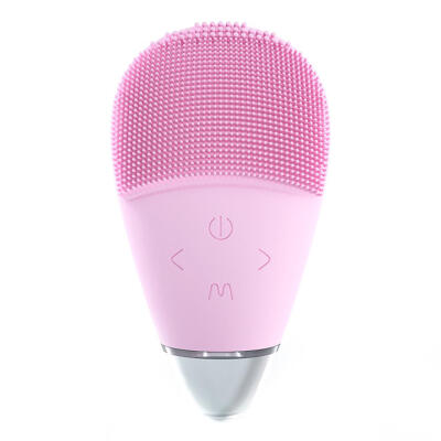 

2 in 1 Waterproof USB Ultrasonic Vibration Silicone Facial Cleaner Brush