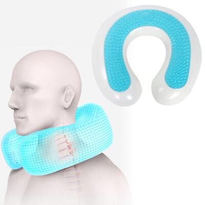 

Greensen Neck Support Memory Foam Gel U Shaped Pillow Neck Support for Summer Home Office Travel Better Sleeping