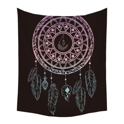 

Gobestart Colorful Dream Catcher Tapestry Bohemia Hippie Wall Hanging Bedspread Dorm Decor