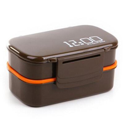 

1400ml Large Capacity Double Layer Lunch Box Microwave Oven Bento Food Container