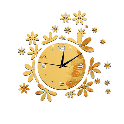 

〖Follure〗Modern DIY Wall Clock 3D Mirror Surface Sticker Home Office Decor Wall Sticker