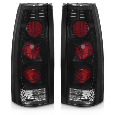 

Tail Lights for 1988-1998 Chevy GMC CK 1500 2500 3500 Black Smoke Rear Lamp LR