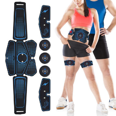 

Abs Stimulator Abdominal Trainer Rechargeable Wireless Abdominal Toning Belt with Leg Arm Pads for Men Women Bodybuilders