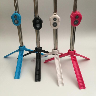 

Tripod selfie stick new factory direct mobile phone universal one Bluetooth self-timer artifact tripod selfie stick New - blue
