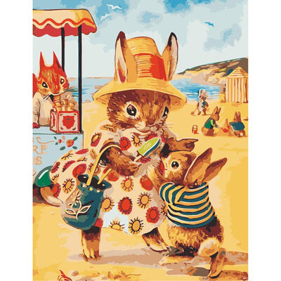 

5D DIY Full Drill Diamond Painting Mother Rabbit Cross Stitch Embroidery