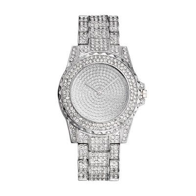 

Silver Bling Diamond Watch For Women Luxury Stainless Steel Analog Quartz Wristwatch Ladies Crystal Watches Relogio Feminino