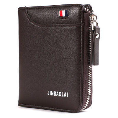 

Mens Wallet Leisure Business Coin Purse Short Wallet Zipper Fold Wallet For Men