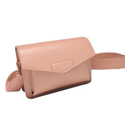 

Bags Women Shoulder Bag Girls Casual Solid Color PU Small Bags Wild Retro Letter Print Messenger Wide Strap Crossbody