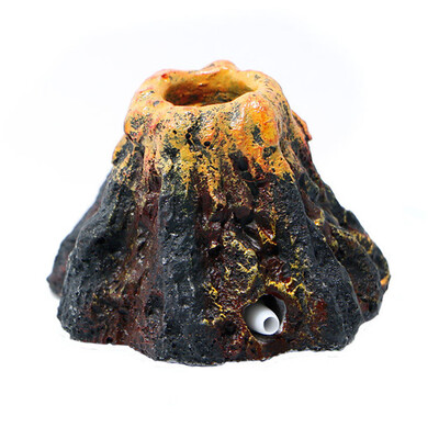 

Aquarium Volcano Shape & Air Bubble Stone Oxygen Pump Fish Tank Ornament