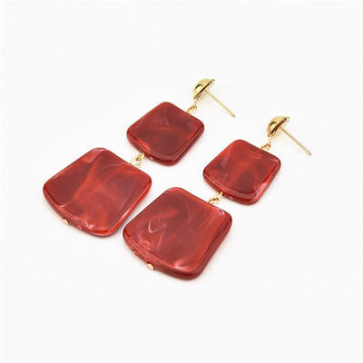 

Hot Sale Earrings Geometric Square Acrylic Earings Fashion Jewelry Long Statement Dangle Drop Earrings For Women Brincos Bijoux