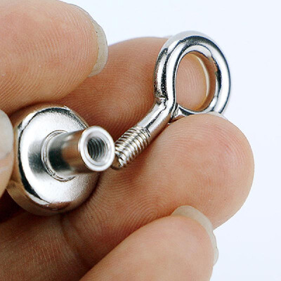 

1pcs Small Size Magnetic Sheep Eye Hook Magnet Holder Powerful Pulling Force Eyebolt Hooks