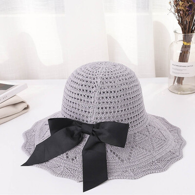 

Ladies Undercover Floppy Foldable Wide Brim Straw Hollow Beach Holiday Sun Hats