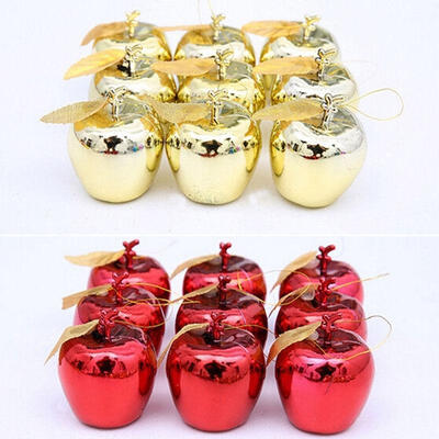 

Christmas Tree Xmas Apple Decorations Baubles Party Wedding Ornament 12 pcs