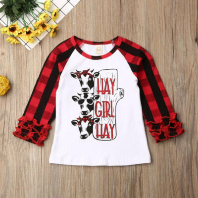 

Infant Kids Baby Girls Child Tees Casual Long Sleeve T-shirt Tops Clothes Blouse