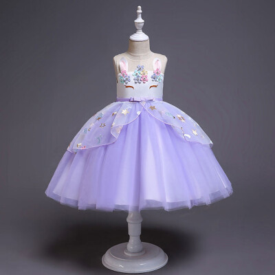 

Toddler Kids Baby Girls Sleeveless Tulle skirt Princess Party Dresses Clothes