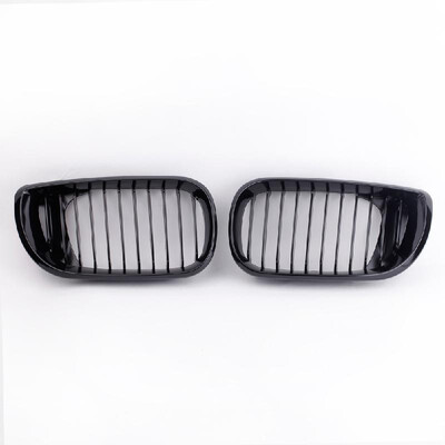 

2Pcs Gloss Black Kidney Front Grille for BMW E46 3 Series 4 Door 2002-2005