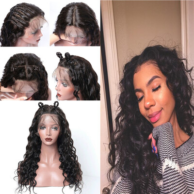 

〖Follure〗Curly Wig Glueless Front Lace Wigs Black Women Indian Remy Human Hair Lace Front
