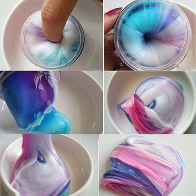 

Beautiful Color Mixing Cloud Slime Putty Scented Stress Kids Clay Toy