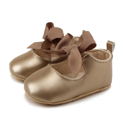 

Style Spring Autumn Kids Girls PU Material Toddler Shoes Girl Cute Butterfly-knot Princess Shoe