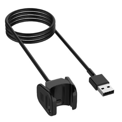 

1m Smart Bracelet USB Charge Cable Wire Clip Replacement for Fitbit Charge 3 Charger Portable Smart Bracelet USB Charge