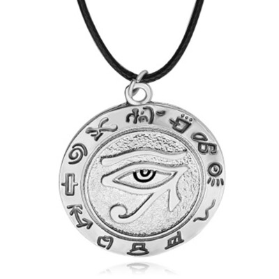 

New fashion Eye of Egyptian Sun God Symbol Pendant Necklace Rune eye Necklaces Punk Style Jewelry for Gifts