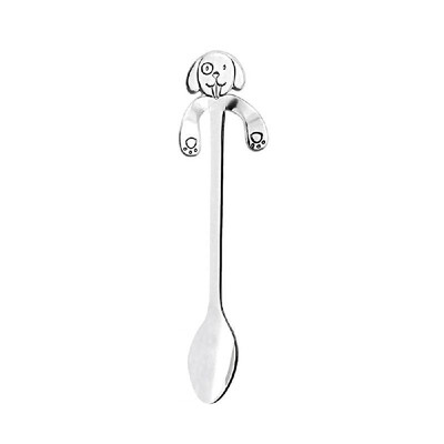

Cute Puppy Spoon 304 Stainless Steel Teaspoon Long Handle Coffee Spoons Sugar Dessert Appetizer Seasoning Bistro Flatware Hanging