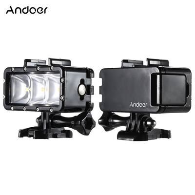 

Andoer Portable Multi-functional Diving Waterproof Dimmable Video Light Mini LED Fill Light Selfie Light Spotlight with Quick Rele
