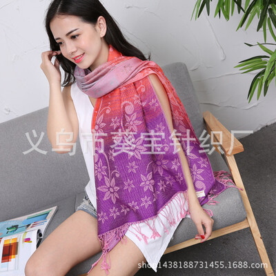 

Autumn&winter new colorful flowers national wind scarf ladies air conditioning shawl multi-use Lijiang Fengbo Simia scarf