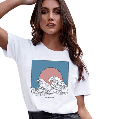 

Starmoon Women Girls Plus Size Print Shirt Short Sleeve T Shirt Blouse Tops