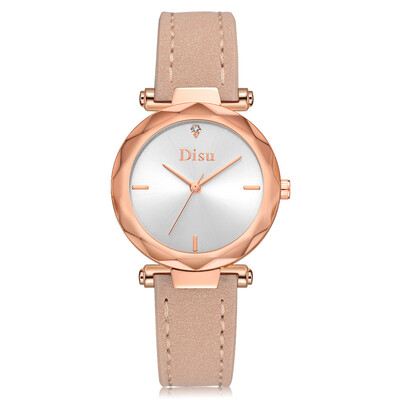

DISU DS082 Women Minimalist Casual Leather Band Business Watch