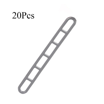 

20Pcs Gray 85 Plastic Ladder Straps Tents Awnings Gazebos Adjustment Accessory