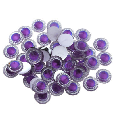 

50pcsLot 12mm Elegant Resin Round Rhinestones Charms for DIY Jewelry Decor