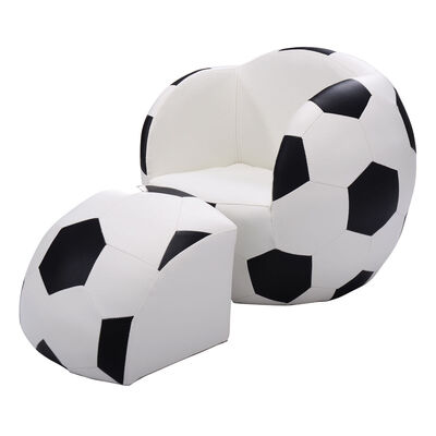 

Football Shaped Kids Sofa Couch with Ottoman
