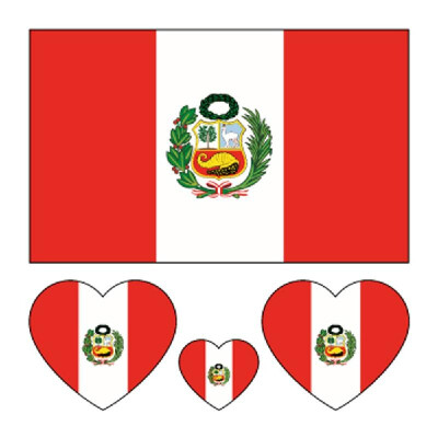 

Environmental Protection Waterproof&Anti-sweat National Flag Tattoos Stickers Football Fan Sticker