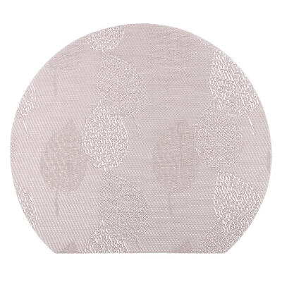 

Semicircle Jacquard Woven Tablecloth Antislip Placemat Heat Insulation Pad