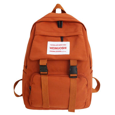 

Ins Schoolbag Junior High School High School High Capacity Fashion Student Female Korean Canvas Shoulder Bag