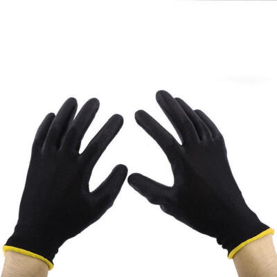 

1224 Pairs PU Nylon Safety Coating Work Gloves Builders Palm Protect  M L CA