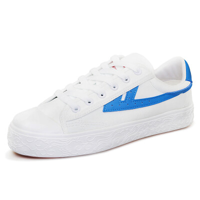 

Warrior canvas shoes low to help casual couple models with flat-bottom sports WL0003T blue&white 37 larger one yard