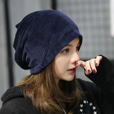 

Women Ladies Velvet Winter Warm Slouch Beanie Ski Hip Hop Hat Cap Oversized