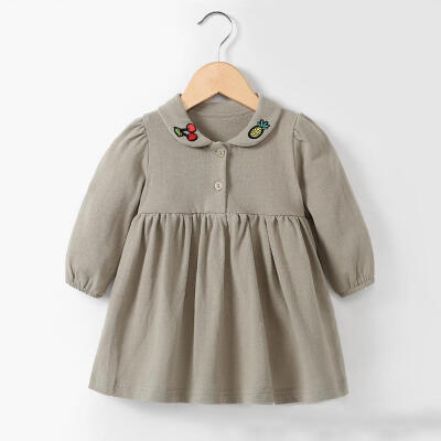 

Autumn Sweet Fashion High Waist Girls Dress Cute Kids Doll Collar Clothing