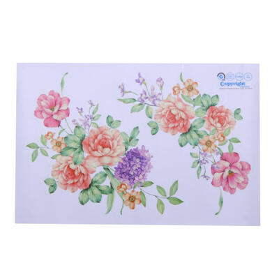 

Peony Toilet Stickers Washing Room Decoration Wall Stickers Removable Decal