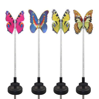 

Garden Solar Light Outdoor Multi-Color Changing LEDs Butterfly-Lights Decorative Lamp