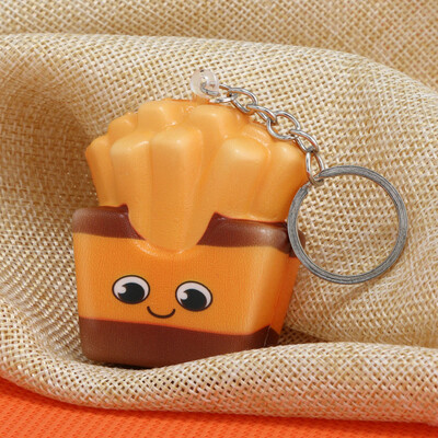 

Gotoamei Squishies Kawaii Cartoon Chips Slow Rising Cream Scented Keychain Stress Relief